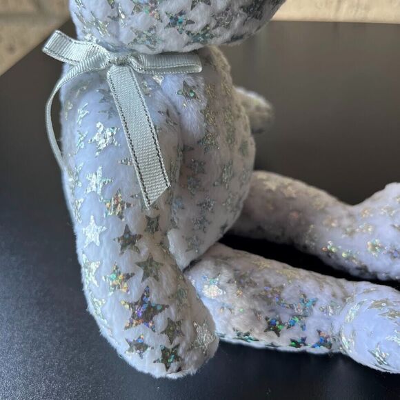 TY Beanie Baby The Beginning White Bear Silver Stars 8.5 Retired Rare Jan 1 2000 - Picture 16 of 16